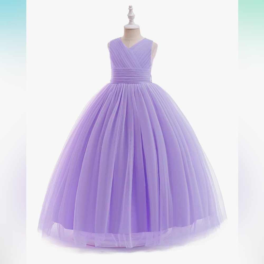 Elegant Lavender Kids Formal Dress